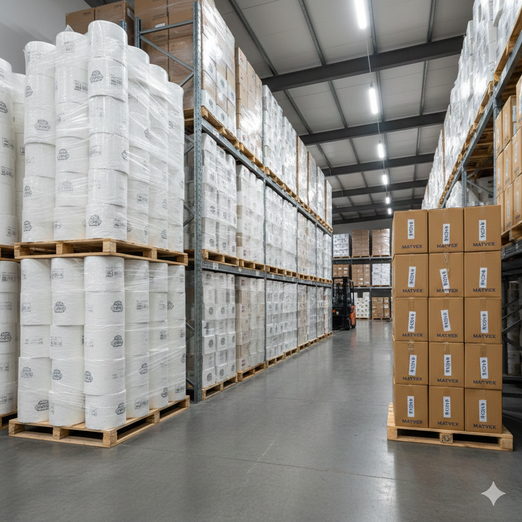 MATVEX bulk tissue paper warehouse - wholesale supplier India