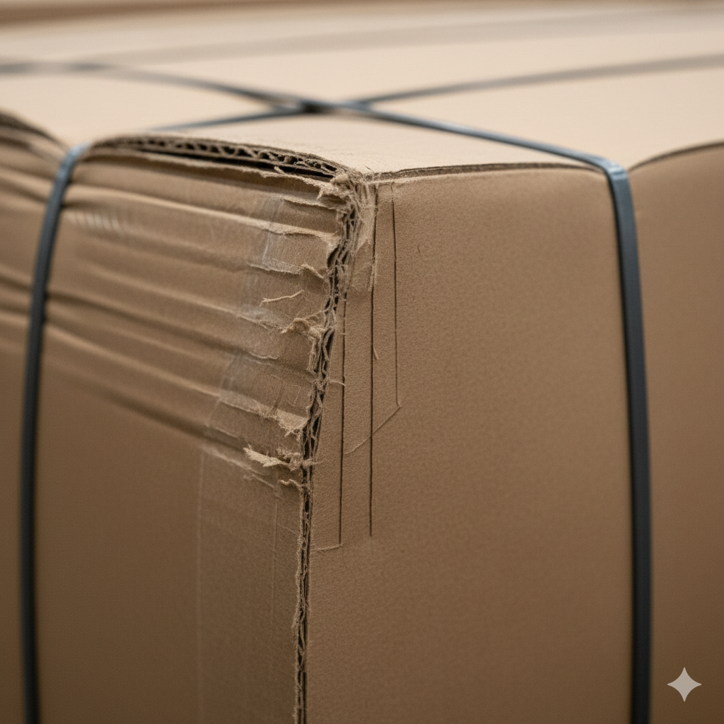 Close-up of premium OCC bale showing quality characteristics and low contamination