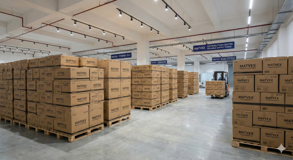 MATVEX wholesale toilet paper warehouse in India - bulk tissue products supplier and trader